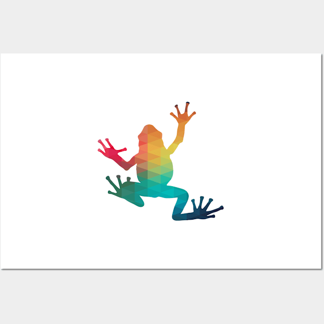 Rainbow frog Wall Art by AdiDsgn